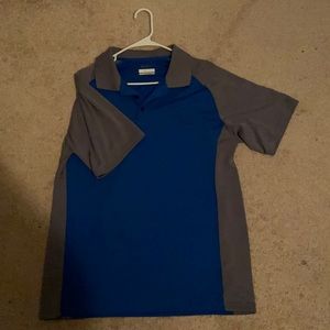 Blue Columbia golf shirt
